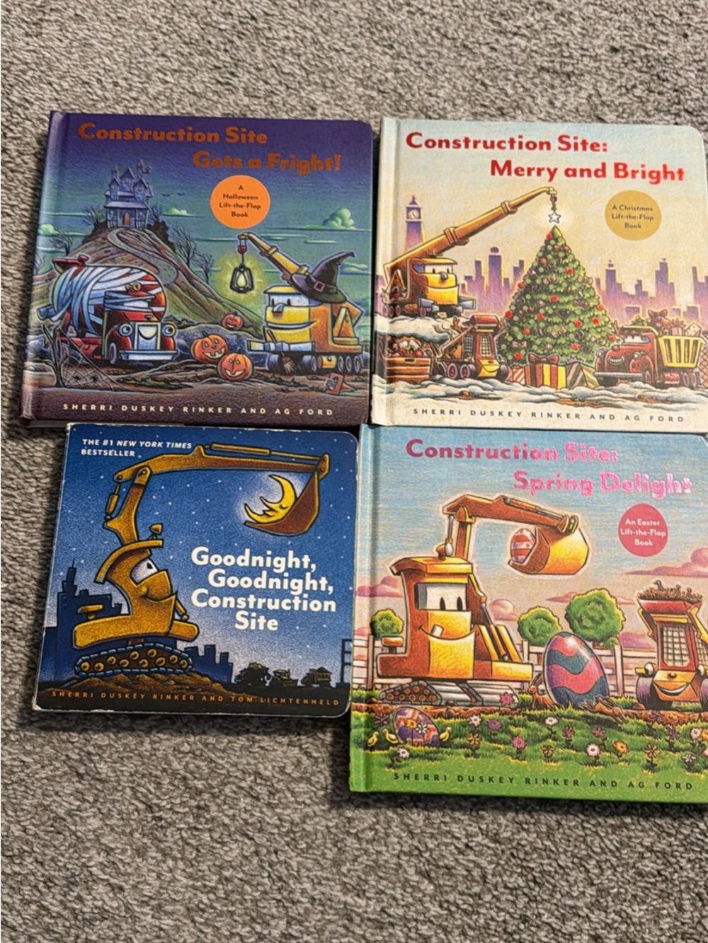 Construction Site Board Book Set - Assorted Colors